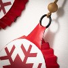 Sullivans Snowflake Text Ornament Multicolor 11.75"H Metal Set of 3 - 2 of 2