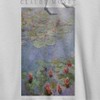 Earth Day Men's Claude Monet Water Lilies Long Sleeve Graphic Cotton Sweatshirt Hoodie - 2 of 4