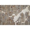 Ivory Brown and Taupe Abstract Power Loom Area Rug - 4 of 4