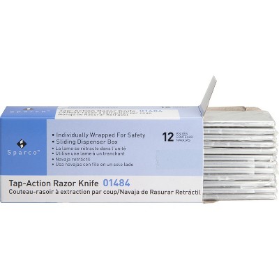 Sparco Razor Knife 1"x3" Uses Retractable/Reversible Single Blades 01484