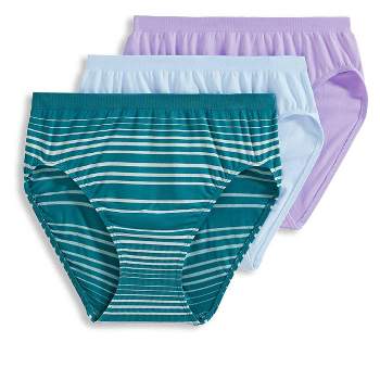 Jockey Women No Panty Line Promise Bikini - 3 Pack 5 Soft Mauve/First  Bloom/Dahlia