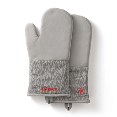 Flame Oven Mitts: 2-Pack (with Gray)