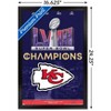 Trends International NFL Kansas City Chiefs - Super Bowl LVIII Team Logo Framed Wall Poster Prints - 3 of 4
