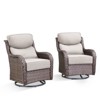 Outdoor Gliders Swivel Chairs with 6-Inch Thick Cushions Swivel Rocker Patio Chairs - 3 of 4