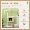 LAOTIES 3 Level Cat Tree Tower with Sisal Scratching Posts,Plush Cushions,Hideaway Condo And Interactive Toy - 4 of 4