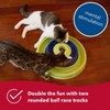 Coastal Pet Turbo Catnip Hurricane Cat Toy - Interactive Double Cat Toy Ball Track - for Cats and Kittens - Green and Blue - 16" - 3 of 4