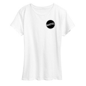 Women's - Mattel - Mattel Original Logo Pocket Size Short Sleeve Graphic T-Shirt - 1 of 4