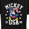 Women's - Disney - Mickey Waving Flag USA Short Sleeve Graphic T-Shirt - image 2 of 4