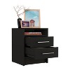 NicBex 2 Drawers Nightstand with Metal Handles,Bedside Table with Top Shelf,Modern Side Table for Bedroom - 4 of 4