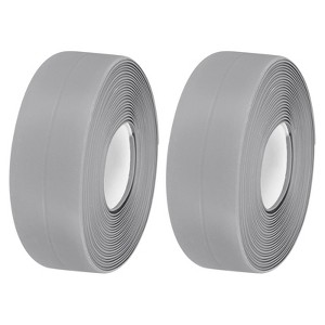 Unique Bargains PVC Waterproof Self-Adhesive Wall Corner Seal Caulk Strip Tape 2 Pcs - 1 of 4