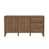 FUFU&GAGA Mid - Century Modern Brown Wood Buffet Sideboard - Storage Cabinet for Kitchen/Dining Room - 4 of 4