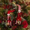 Christmas Polyester Elf Figurines Set of 2 – Holiday Display by Melrose - 2 of 3