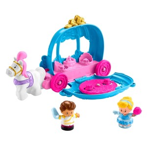 Fisher-Price Little People Toddler Toy Disney Princess Cinderella’s Dancing Carriage Playset with Figures for Pretend Play Ages 18+ Months - 1 of 4