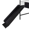 Sapphtopaz Twin Size Metal Loft Bed with Slide,House Bed with Guardrail & Ladder,Space-Saving Kids Bed Frame with WritableBoard for Boys & Girls - 4 of 4