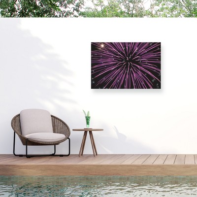 Trademark Fine Art - Kurt Shaffer Abstract Fireworks 2020 20 Matted Framed Art
