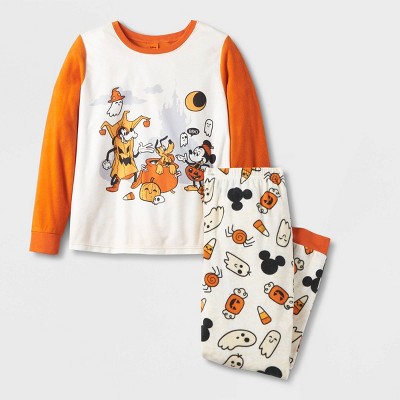Women's Disney Mickey Mouse Pajama Set - Orange