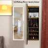 Fashion Simple Jewelry Armoires, Jewel Armoire With Led Lights, Jewelry Cabinet Can Be Hung On The Door Or Wall-Cuddlewood - 3 of 4