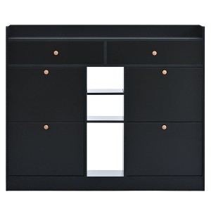 NicBex Shoe Cabinet with 4 Flip Drawers Modern Freestanding Hidden Shoe Rack Cabinet with 2 Drawers for Entryway,Hallway - 1 of 4