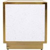 Meridian Furniture,Glitz White Faux Marble End Table - 4 of 4