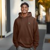 Dalix Astronaut Embroidery Relaxed Hoodie Soft Fleece Sweatshirt Drawcord Fit Lounge Mens - 3 of 4