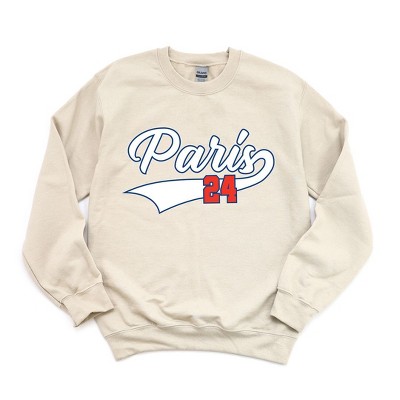 Simply Sage Market Women's Graphic Sweatshirt Paris 24 Cursive