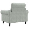 vidaXL Sofa Chair Accent Upholstered Club Armchair for Living Room Velvet - 2 of 4