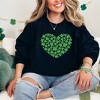 Simply Sage Market Women's Graphic Sweatshirt Shamrock Heart St. Patrick's Day - 2 of 3