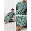 Lars Amadeus Men's Color Block Button Down Striped Lounge Nightgown - 3 of 4