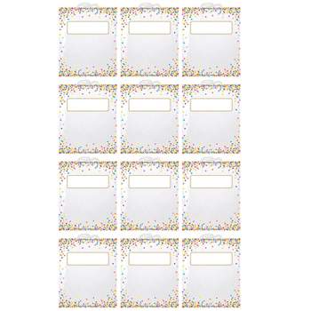 Ashley Productions® Hanging Confetti Pattern Storage/Book Bag, 10.5" x 12.5", Pack of 12