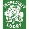 Women's Marvel St. Patrick's Day Hulk Incredibly Lucky Clover Racerback Tank Top - 2 of 4