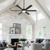 Ludomide 52" Ceiling Fan with Lights and Remote, Dimmable Black Industrial Fandelier for Living Room, Patio, Bedroom - 3 of 4