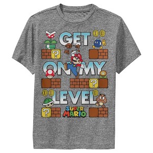 Boy's Nintendo Super Mario Get on my Level Performance Tee - 1 of 4