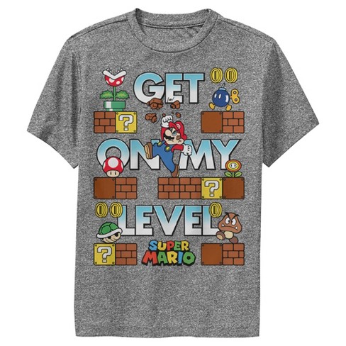 Boy's Nintendo Super Mario Get on my Level Performance Tee - image 1 of 4