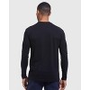 Men's All Black Long Sleeve Crew Neck 3-Pack - True Classic - 4 of 4