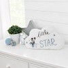 Disney Mickey Mouse Faux Shearling Embroidered Decorative Throw Pillow - Little Star Cloud Shaped - 4 of 4