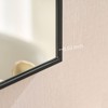 SEVOBAL Bathroom Vanity Mirrors Rectangular Metal Frame Beveled Edge Clear Distortion Free Reflection Rust Resistant Frame, Black, 36"*22"*0.75" - 3 of 4