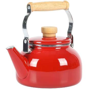 Megachef 1.7 Liter Electric Tea Kettle And 2 Slice Toaster Combo In Red :  Target