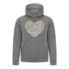 Everyday Kids Floral Heart Girls Pullover Hoodie – Pastel Flower & Butterfly Graphic Sweatshirt - 3 of 4