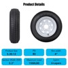 Set of 2 5.30-12 5.30x12 530-12 5.30-12 Trailer Tires with 12" Rims, 5 Lug on 4.5", Load Range C, 6PR - 4 of 4