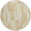 Gold Beige And Ivory Abstract Washable Indoor Outdoor Area Rug - 4 of 4