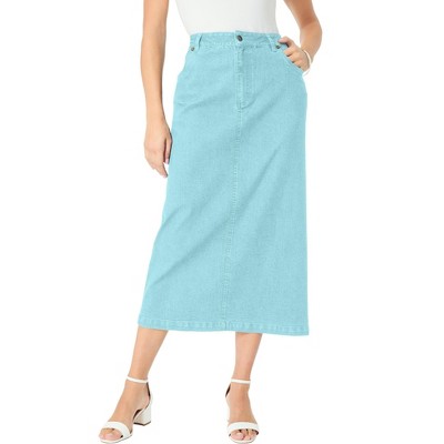 Roaman's Women's Plus Size Back Split Pencil Skirt