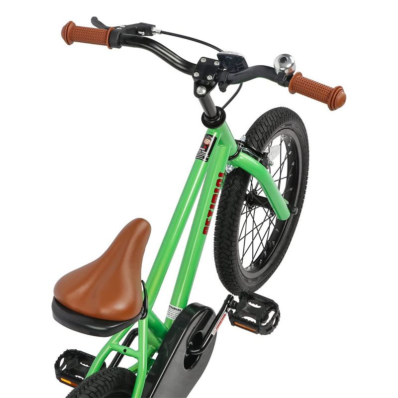 Petimini BP1001YD-3 16 Inch BMX Style Kids Bike with Removable Training Wheels and Rear Coaster Brakes for Kids 4-7 Years Old, Green, 3 of 6