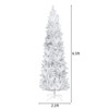 6.5ft Christmas Tree 719 Branches Artificial Christmas Pine Tree with Fiber Optics Without Pine Cones US Plug - 2 of 4