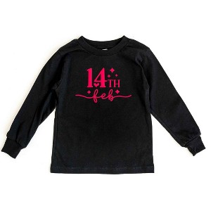The Juniper Shop 14th Feb Stars Puff Print Toddler Long Sleeve Tee - 1 of 3