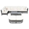 CAVINAS Patio Furniture Sets, Freely Combinable Rattan Outdoor Sofa Sets, Modern Patio Conversation Sets for Gardens - 4 of 4