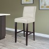 Antonio Bar Height Barstool w/ Bonded Leather Seat - Corliving - 3 of 3