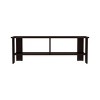 INFURNIC TV Stands and Consoles 47 Inch TV Stand with Two Shelves for Living Room Bedroom Entertainment, Brown, 12.2"*47.3"*16.6" - 4 of 4