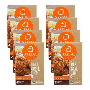 Aleia's Coat and Crunch Gluten Free Extra Crispy Breading 2 Pouches - Case of 8/4.5 oz - 1 of 4