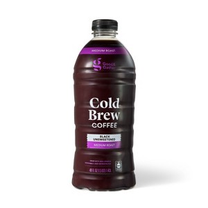 Black Medium Roast Cold Brew Coffee - 48 fl oz - Good & Gather™ - 1 of 4
