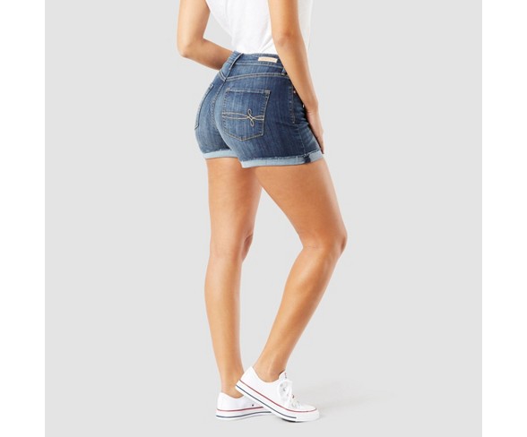 Buy DENIZEN® from Levi's® Women's High-Rise Jean Shorts - Dark  Wash 2 Online at desertcartSamoa